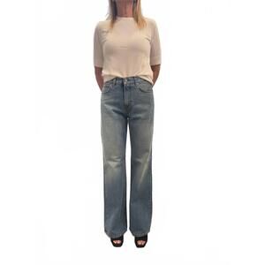 NEW HAIKURE women's korea jeans in lagoon wash